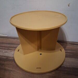 Base Replacement Part Vtg Rubbermaid Lazy Susan Canister Carousel Harvest Gold